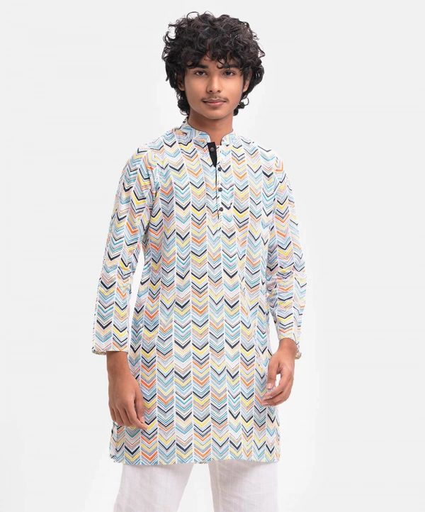 Printed Cotton Panjabi